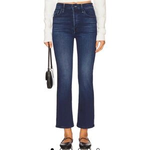MOTHER Dark Blue The Tripper Ankle Jeans in Homecoming High size 27